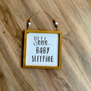 Shhh Baby sleeping sign